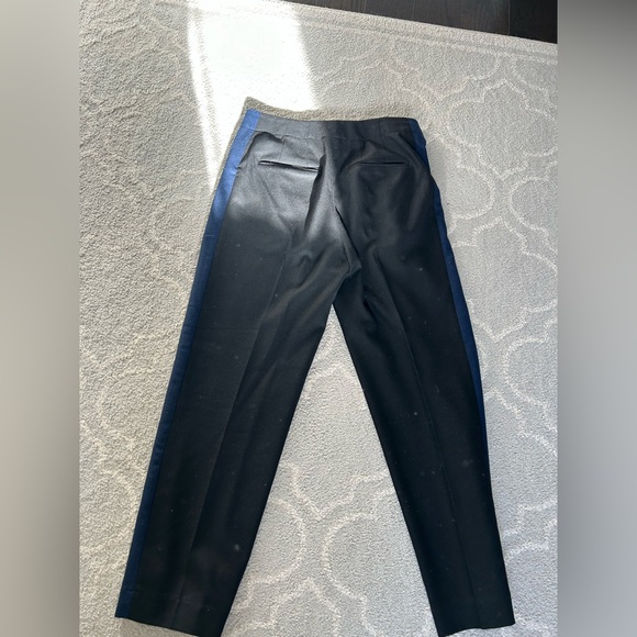 Club Monaco wool blend pants with blue side stripe, size 4 - Picture 3 of 5